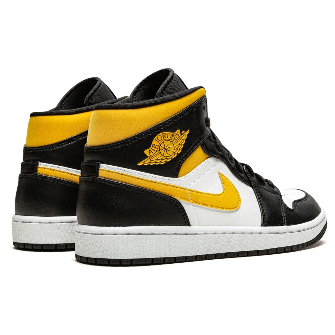 Jordan 1 Mid White "Pollen Black"