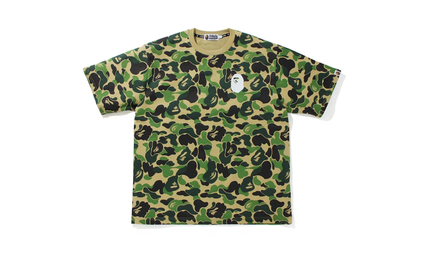 BAPE Big ABC Camo Ape Head Relaxed Fit Tee Green