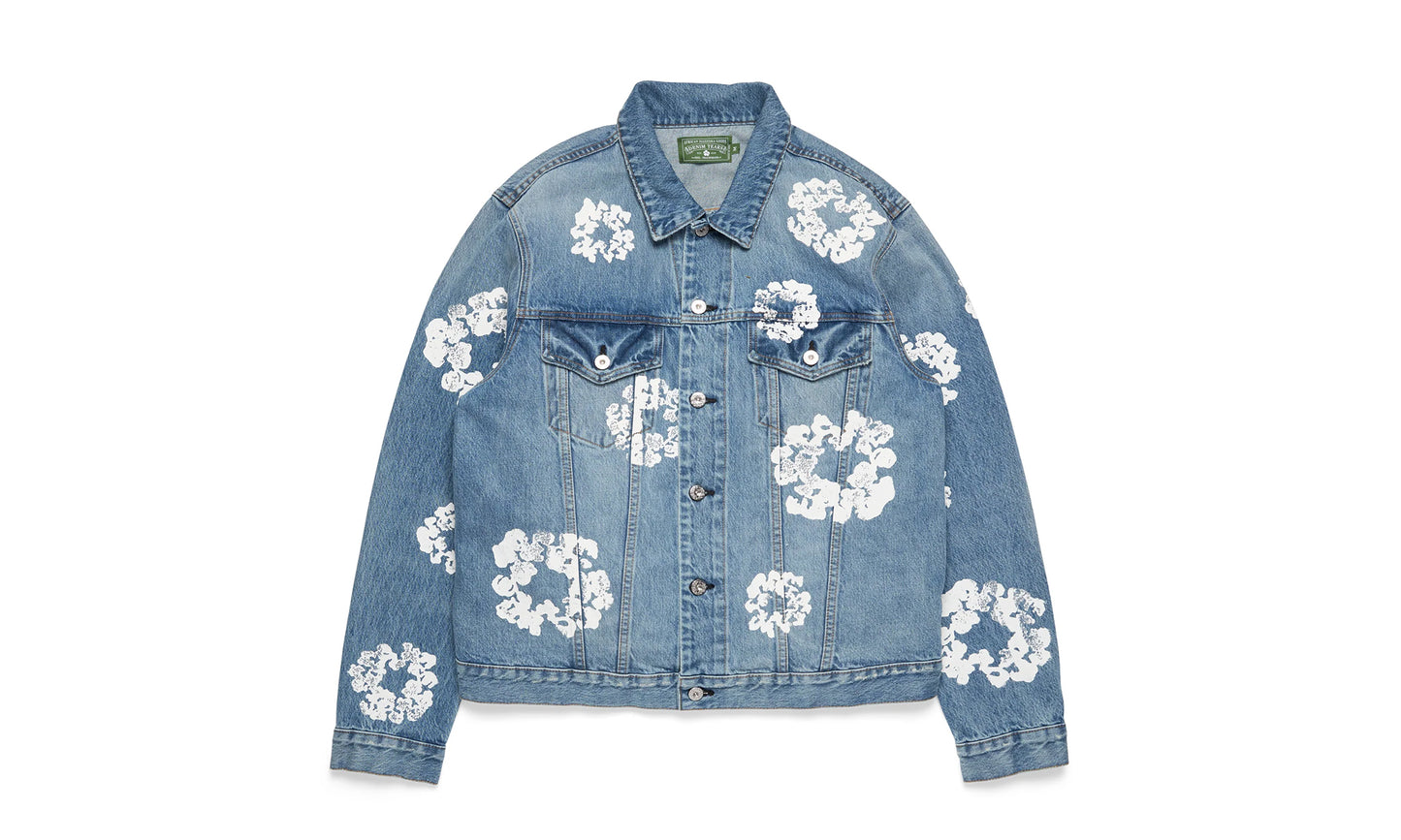 Denim Tears COTTON WREATH DENIM JACKET LIGHT WASH