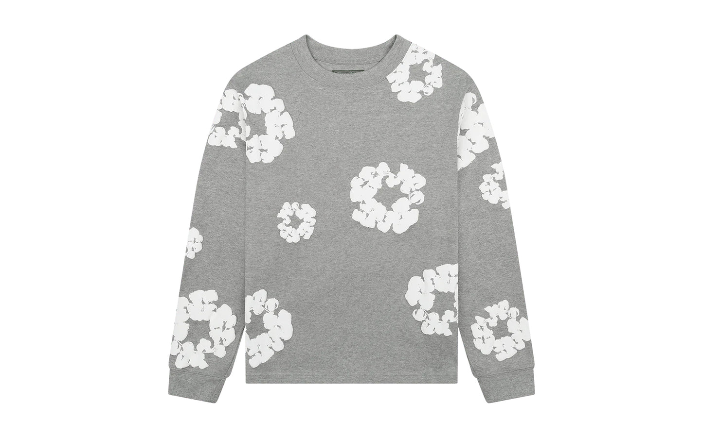 Denim Tears Cotton  Wreath Tee Grey
