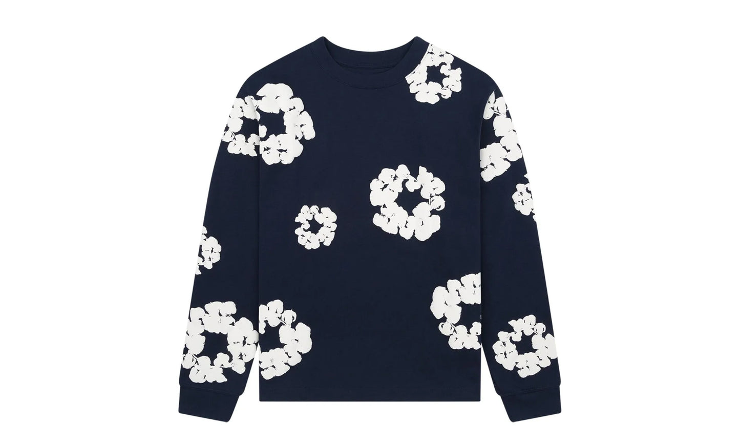 Denim Tears Cotton  Wreath Tee Navy
