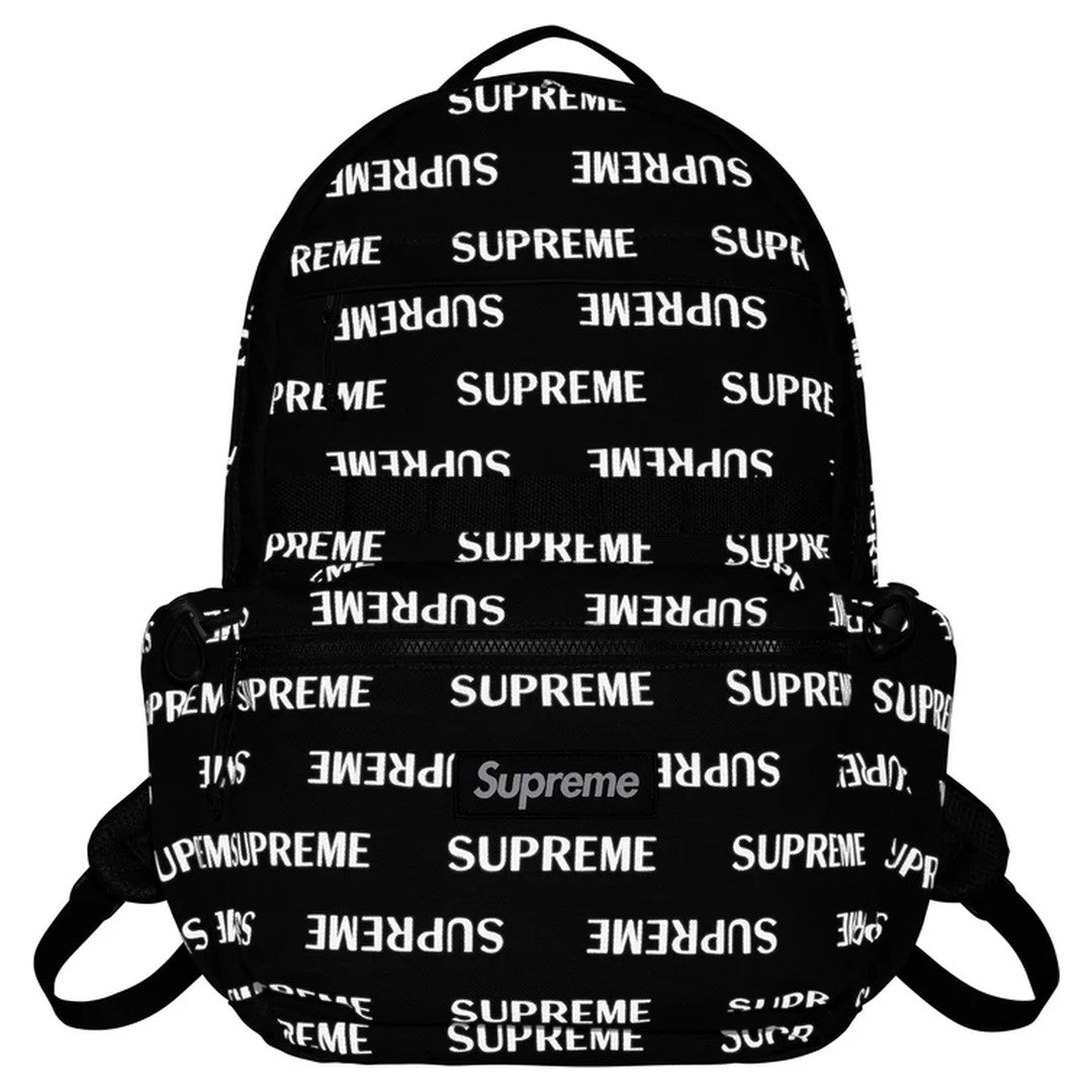 Supreme FW26 Backpack Black Reflective Logo