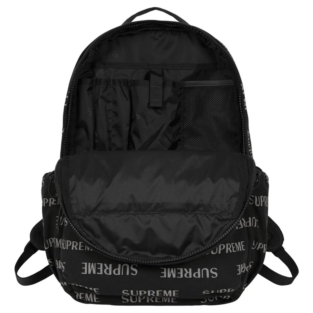 Supreme FW26 Backpack Black Reflective Logo