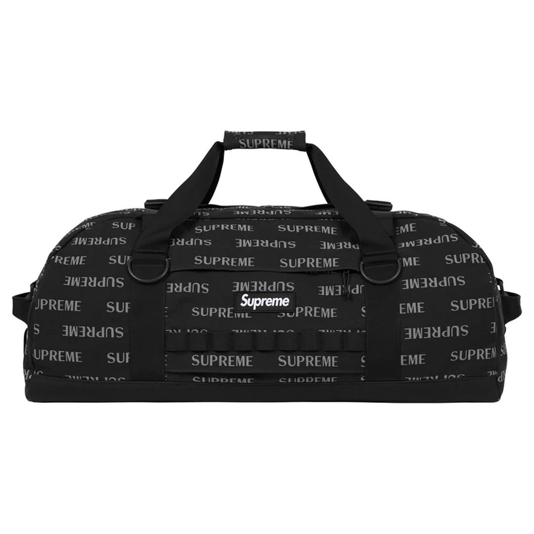 Supreme FW26 Duffle Bag Black Reflective Logo