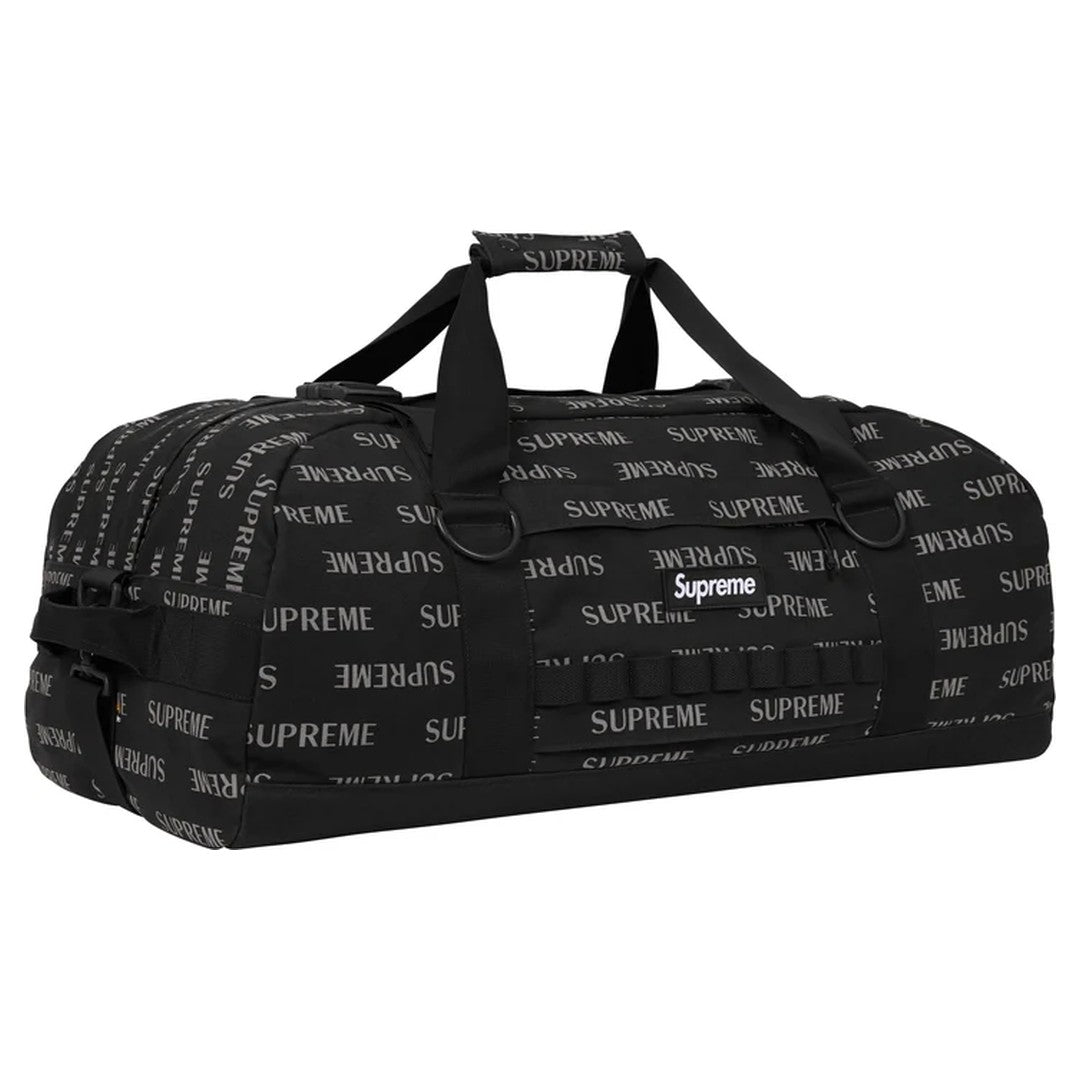 Supreme FW26 Duffle Bag Black Reflective Logo