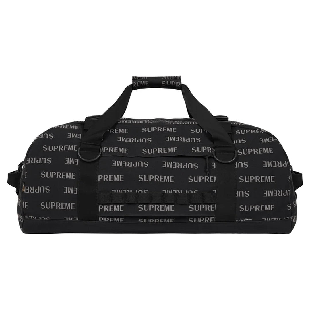 Supreme FW26 Duffle Bag Black Reflective Logo