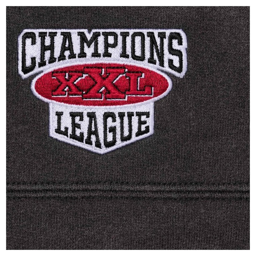 Supreme Football Jersey Hooded Sweatshirt Black