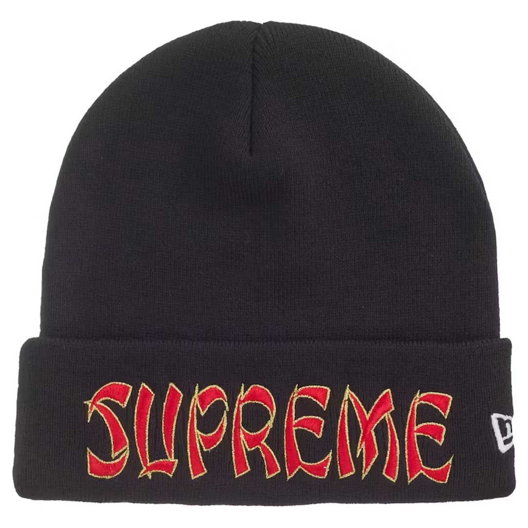 Supreme New Era Action Beanie Black