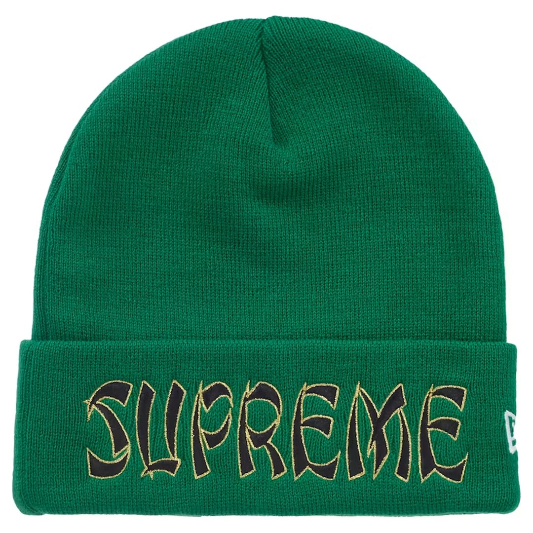 Supreme New Era Action Beanie Green