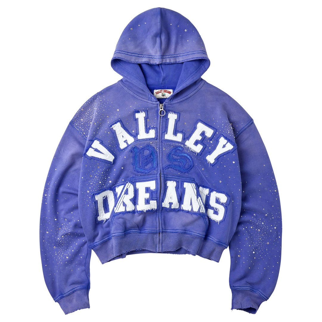 Valley Dreams ZIP UP HOODIE [SAPPHIRE]