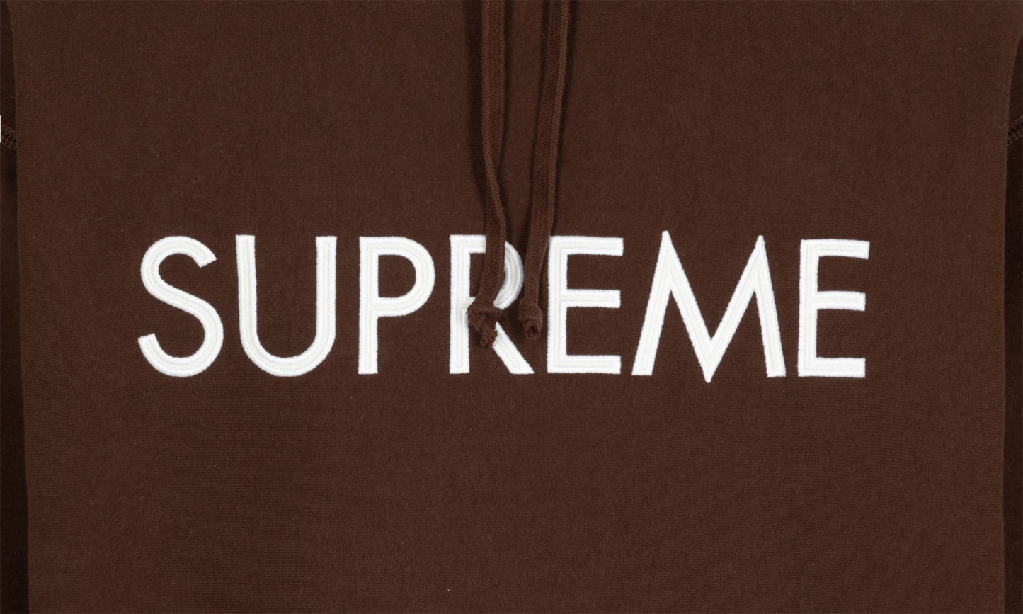Supreme Capital Hoodie "FW 22" Brown