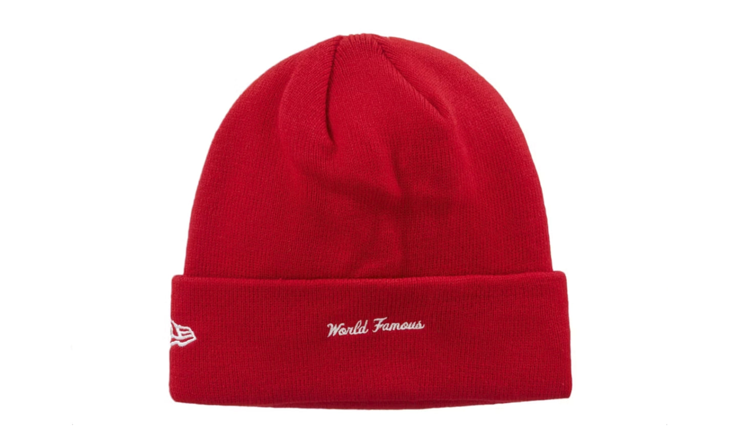 Beanie Supreme New Era Box Logo (FW23) Red